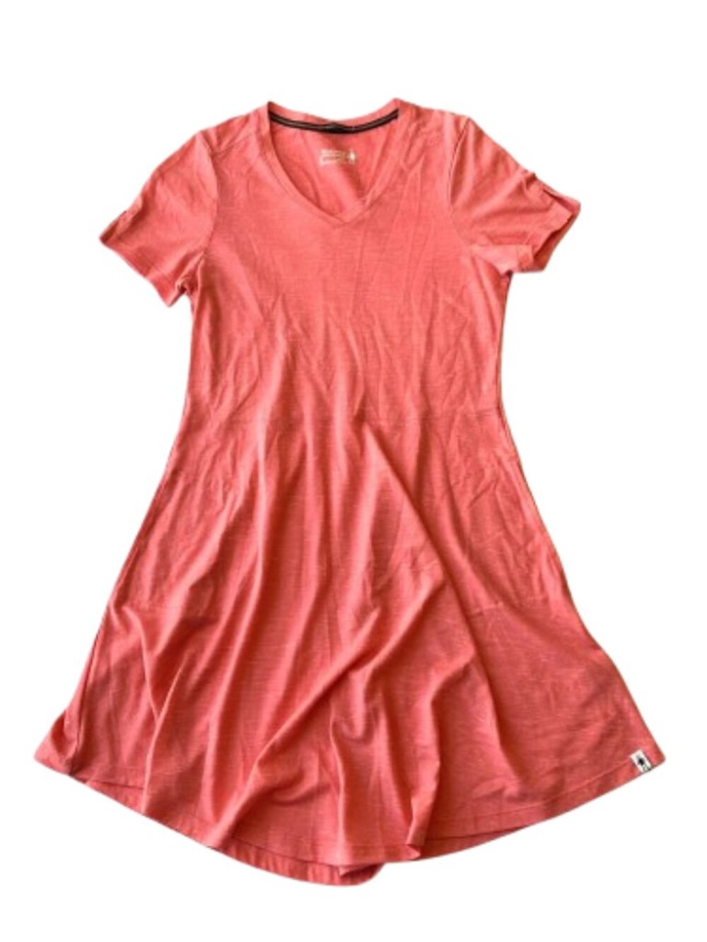 Smartwool Everyday Exploration Merino Wool Hemp Dress Womens Small S Coral Pink